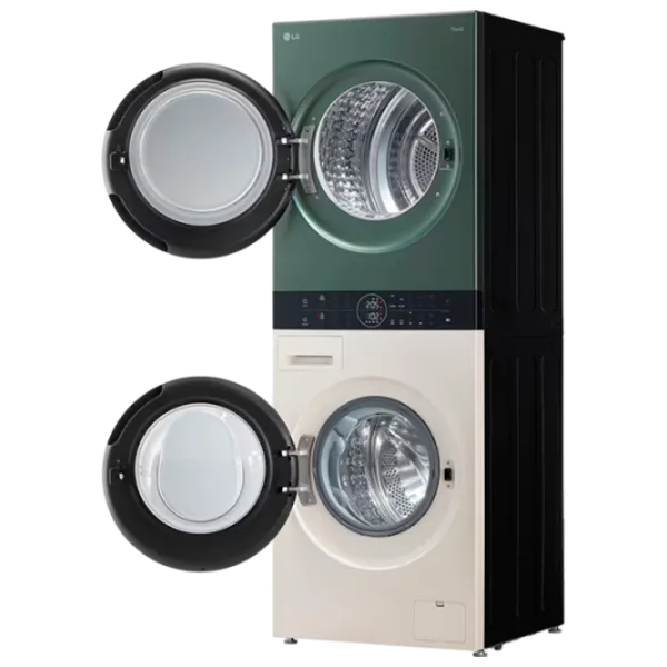 Mașină de spălat cu uscător LG WT1210EGF 12 kg / 1400 rpm / Green Beige photo 7
