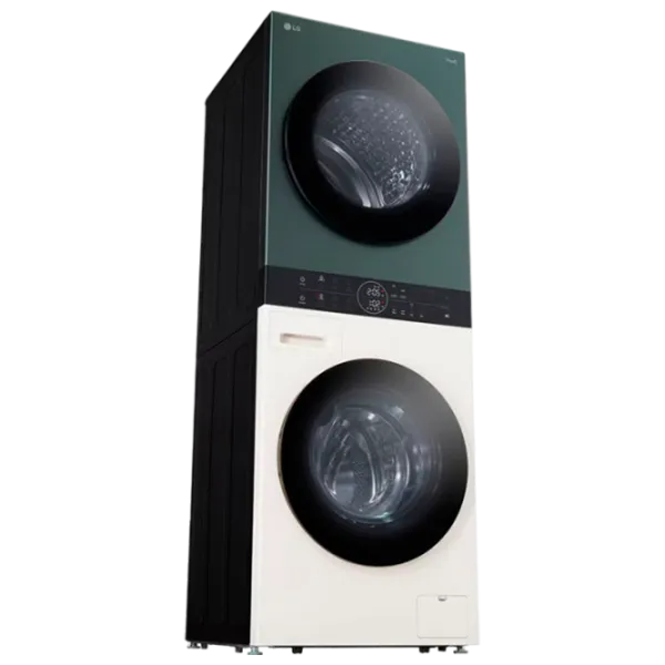 Mașină de spălat cu uscător LG WT1210EGF 12 kg / 1400 rpm / Green Beige photo 11