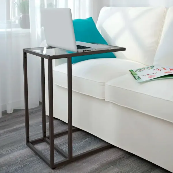Столики для ноутбуков Ikea Vittsjo Дуб Сонома / Стекло photo 2