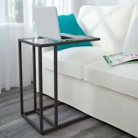 Столики для ноутбуков Ikea Vittsjo Дуб Сонома / Стекло photo 2