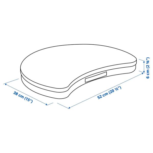 Столики для ноутбуков Ikea Ojulf Тёмно-серый / Полипропилен photo 4
