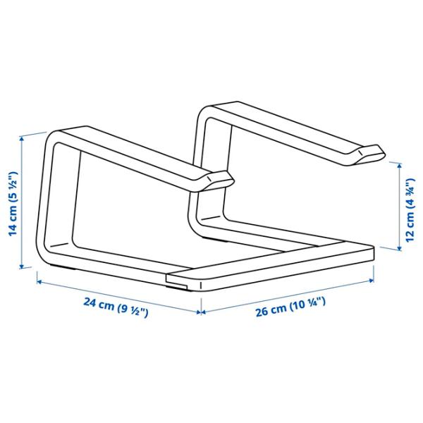 Столики для ноутбуков Ikea Stenerik Белый / Шпон photo 6