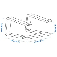 Măsuță pentru laptop Ikea Stenerik White / Furnir photo 6