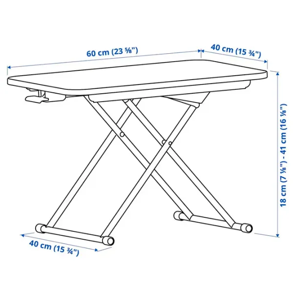 Măsuță pentru laptop Ikea Dubbla White / PAL photo 7