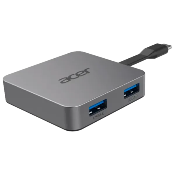 Dock-stație Acer HP.DSCAB.008 7-in-1 USB Type-A / Gray photo 2