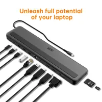 Dock-stație Acer HP.DSCAB.015 13-in-1 USB Type-A / Gray photo 5