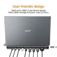 Dock-stație Acer HP.DSCAB.015 13-in-1 USB Type-A / Gray photo 6