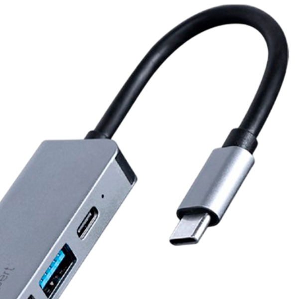 Адаптер Cablexpert A-CM-COMBO5-02 USB Type-C / Серый photo 3