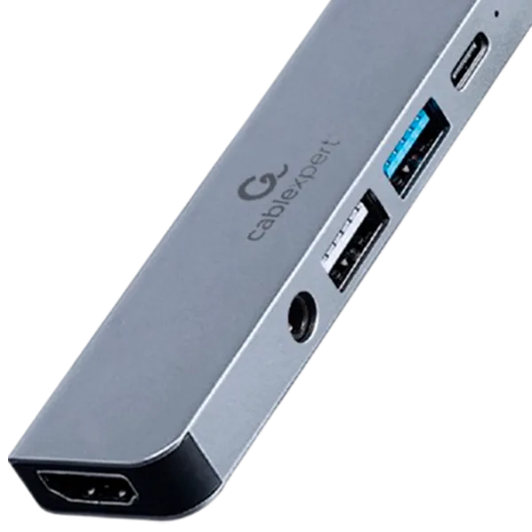 Adaptor Cablexpert A-CM-COMBO5-02 USB Type-C / Gray photo 3