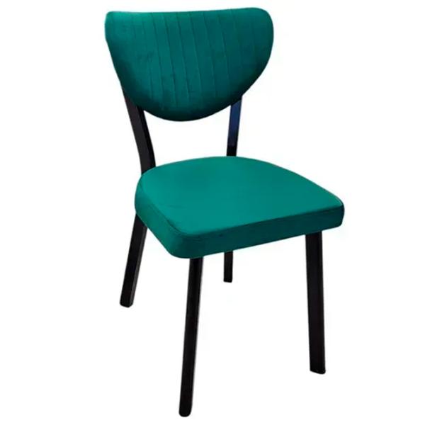 Кухонный стул Magnus Elma Велюр/ Зеленый Черный photo 1