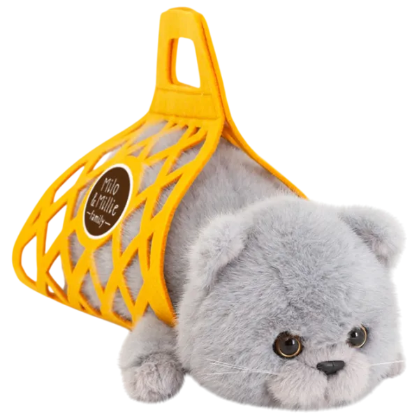 Jucărie moale Orange Toys The Softest Milo the Grey Cat B1002/35 0+ / Gray photo 1