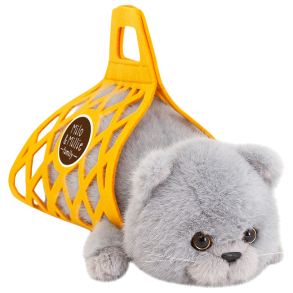 Jucărie moale Orange Toys The Softest Milo the Grey Cat B1002/35 0+ / Gray photo 1