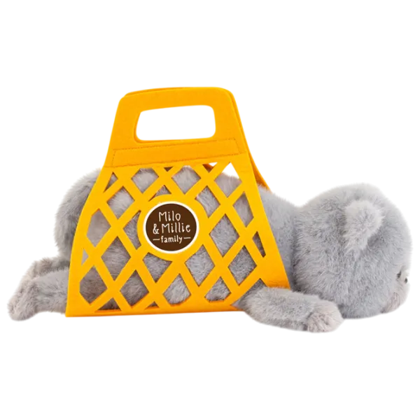 Jucărie moale Orange Toys The Softest Milo the Grey Cat B1002/35 0+ / Gray photo 2