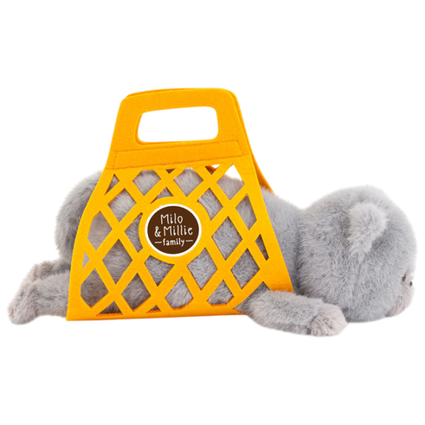 Jucărie moale Orange Toys The Softest Milo the Grey Cat B1002/35 0+ / Gray photo 2