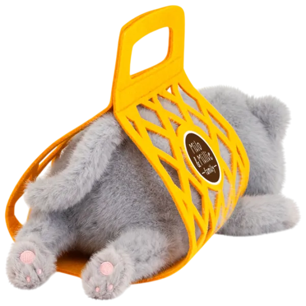 Jucărie moale Orange Toys The Softest Milo the Grey Cat B1002/35 0+ / Gray photo 3