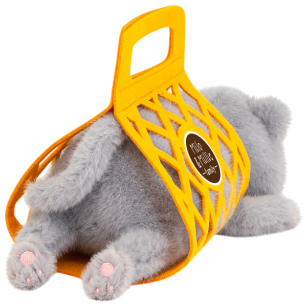 Jucărie moale Orange Toys The Softest Milo the Grey Cat B1002/35 0+ / Gray photo 3