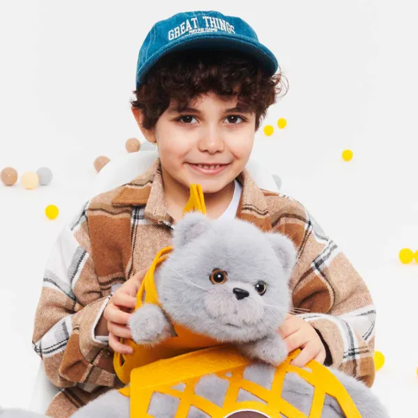 Jucărie moale Orange Toys The Softest Milo the Grey Cat B1002/35 0+ / Gray photo 5