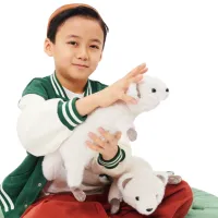 Jucărie moale Orange Toys The Softest Weasel OT8030/38 0+ / White photo 4