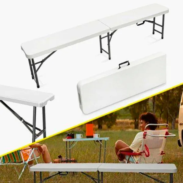 Садовый стул Ekspand catering Металл / Пластик / Белый Черный photo 3