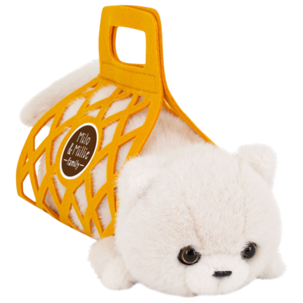 Jucărie moale Orange Toys The Softest Milo the Grey Cat B1000/35 0+ / White photo 1