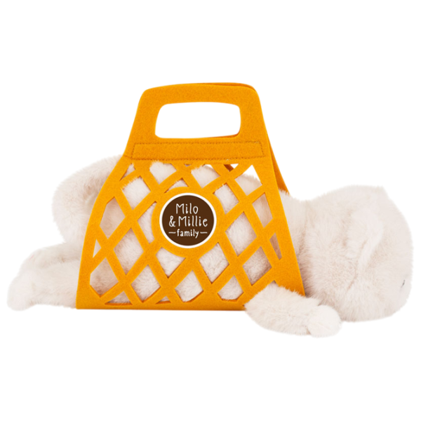 Jucărie moale Orange Toys The Softest Milo the Grey Cat B1000/35 0+ / White photo 2