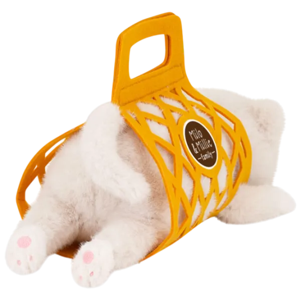 Jucărie moale Orange Toys The Softest Milo the Grey Cat B1000/35 0+ / White photo 3