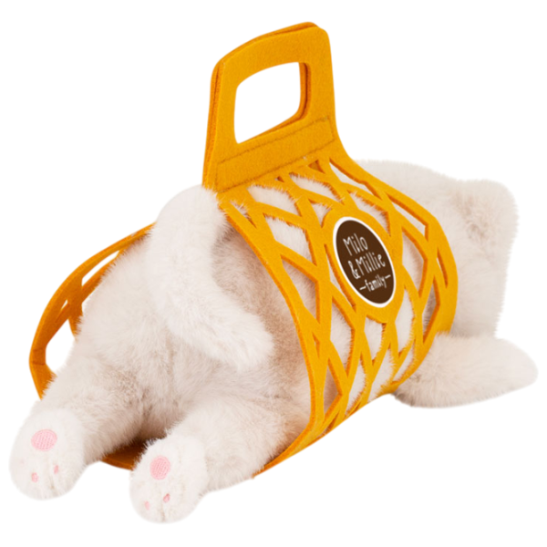 Jucărie moale Orange Toys The Softest Milo the Grey Cat B1000/35 0+ / White photo 3