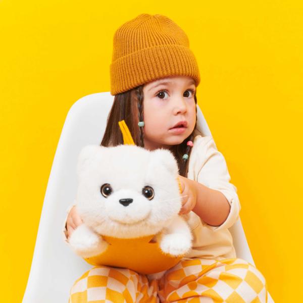 Jucărie moale Orange Toys The Softest Milo the Grey Cat B1000/35 0+ / White photo 5