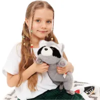 Jucărie moale Orange Toys The Softest Raccoon OT8029/38 0+ / Gray photo 7