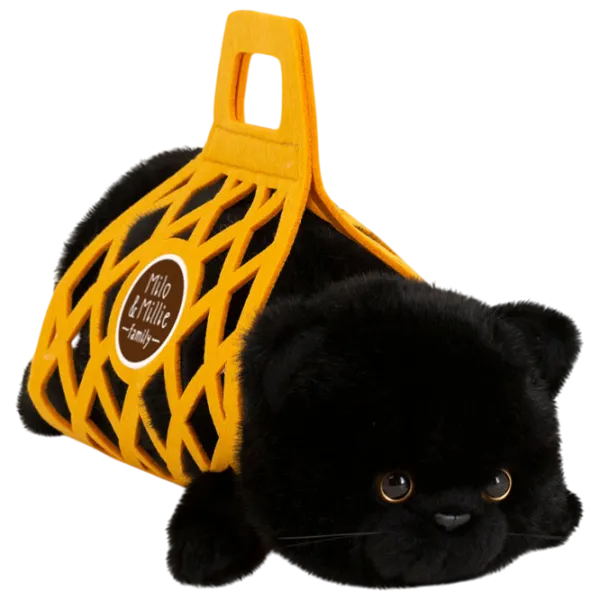 Jucărie moale Orange Toys The Softest Milo the Black Cat B1001/35 0+ / Black photo 1