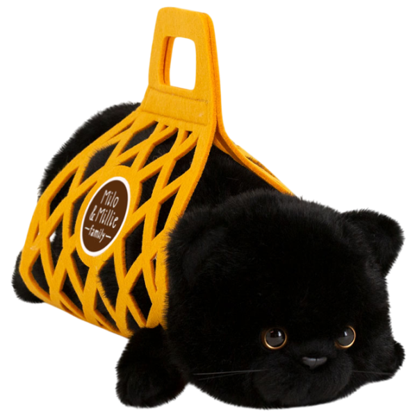 Jucărie moale Orange Toys The Softest Milo the Black Cat B1001/35 0+ / Black photo 1