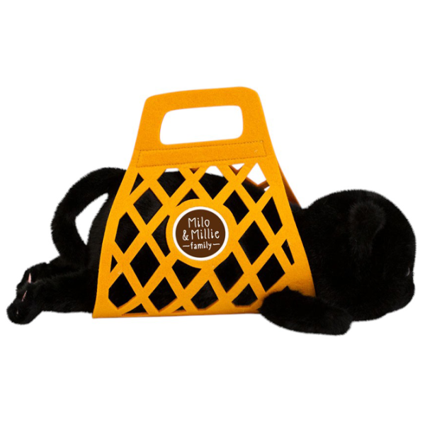 Jucărie moale Orange Toys The Softest Milo the Black Cat B1001/35 0+ / Black photo 2