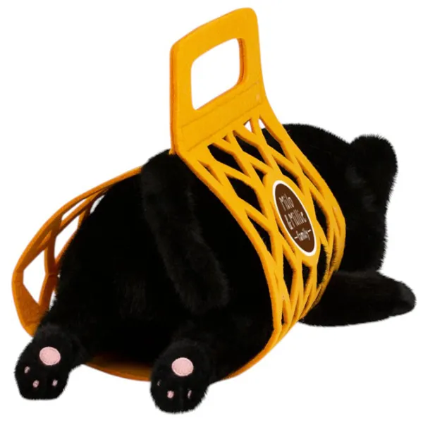 Jucărie moale Orange Toys The Softest Milo the Black Cat B1001/35 0+ / Black photo 3