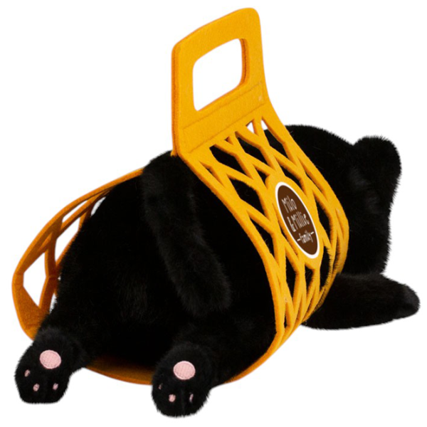 Jucărie moale Orange Toys The Softest Milo the Black Cat B1001/35 0+ / Black photo 3