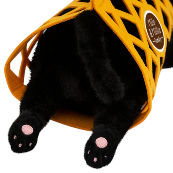 Jucărie moale Orange Toys The Softest Milo the Black Cat B1001/35 0+ / Black photo 5