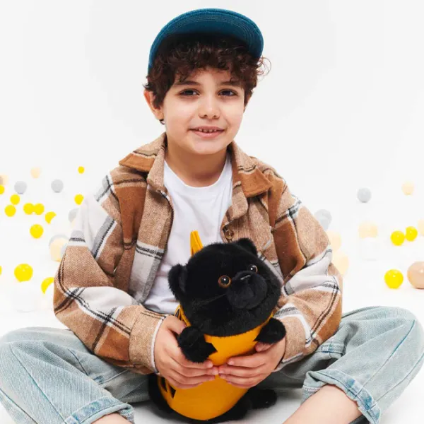 Jucărie moale Orange Toys The Softest Milo the Black Cat B1001/35 0+ / Black photo 7