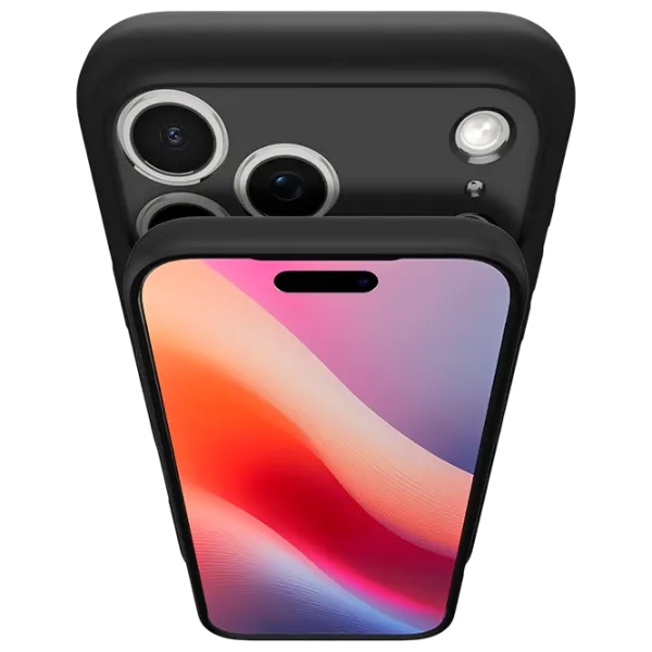 Husă pentru smartphone Apple iPhone 17 Pro Spigen / MagSafe Back / TPU / Transparent Black Matt photo 3