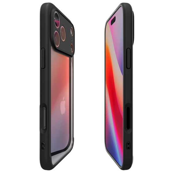 Husă pentru smartphone Apple iPhone 17 Pro Max Spigen / MagSafe Back / TPU / Transparent Black Matt photo 2