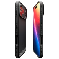 Husă pentru smartphone Apple iPhone 17 Pro Max Spigen / MagSafe Back / TPU / Black Black Matt photo 2