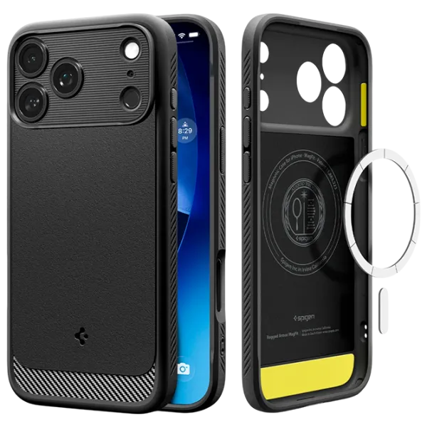 Husă pentru smartphone Apple iPhone 17 Pro Max Apple / MagSafe Back / TPU / Black Black Matt photo 3