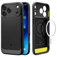 Husă pentru smartphone Apple iPhone 17 Pro Max Spigen / MagSafe Back / TPU / Black Black Matt photo 3