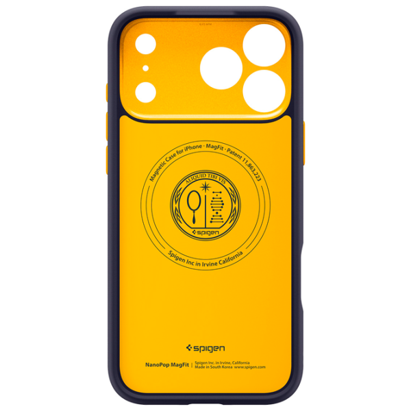 Husă pentru smartphone Apple iPhone 17 Pro Apple / MagSafe Back / TPU / Yellow Blueberry Navy photo 6