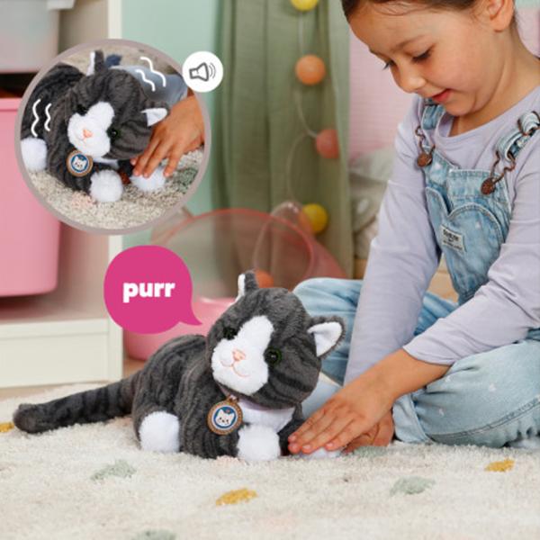 Jucărie moale Zapf Baby Born My Cat Cookie 837580 3+ / Gray photo 7