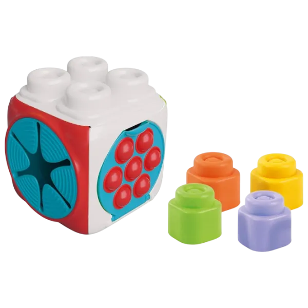 Joc educativ Clementoni Soft Clemmy Sensory Cube 17902 0.5+ / Multicolor photo 1