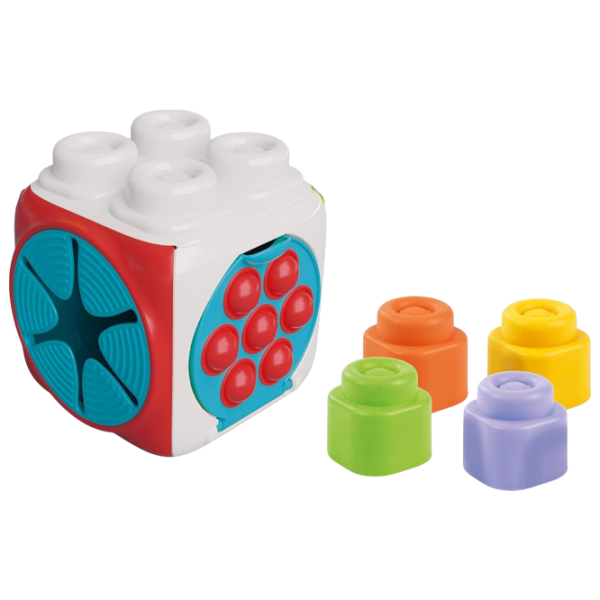 Joc educativ Clementoni Soft Clemmy Sensory Cube 17902 0.5+ / Multicolor photo 1