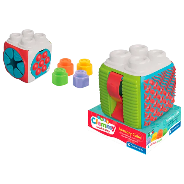 Joc educativ Clementoni Soft Clemmy Sensory Cube 17902 0.5+ / Multicolor photo 6