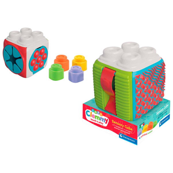 Joc educativ Clementoni Soft Clemmy Sensory Cube 17902 0.5+ / Multicolor photo 6