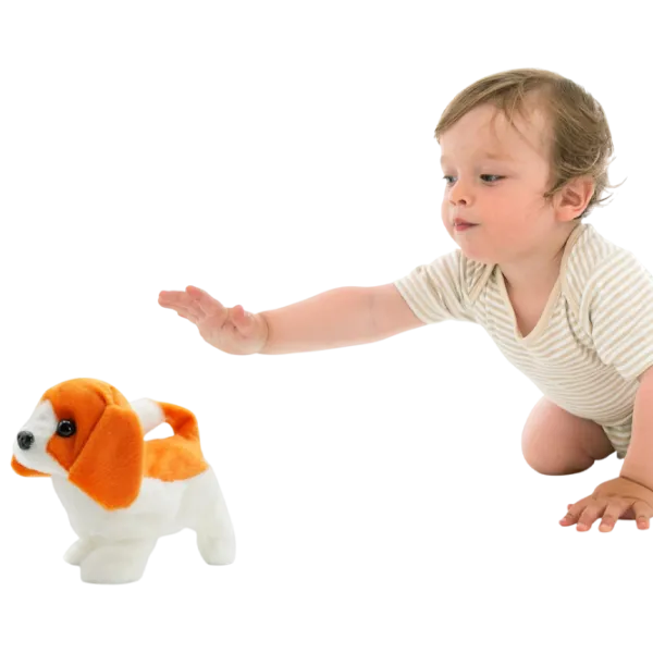 Jucărie moale Pugs At Play Walking Dog Buddy The Beagle PAP03 3+ / Orange photo 2