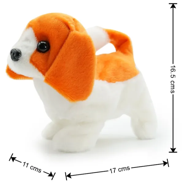 Jucărie moale Pugs At Play Walking Dog Buddy The Beagle PAP03 3+ / Orange photo 3