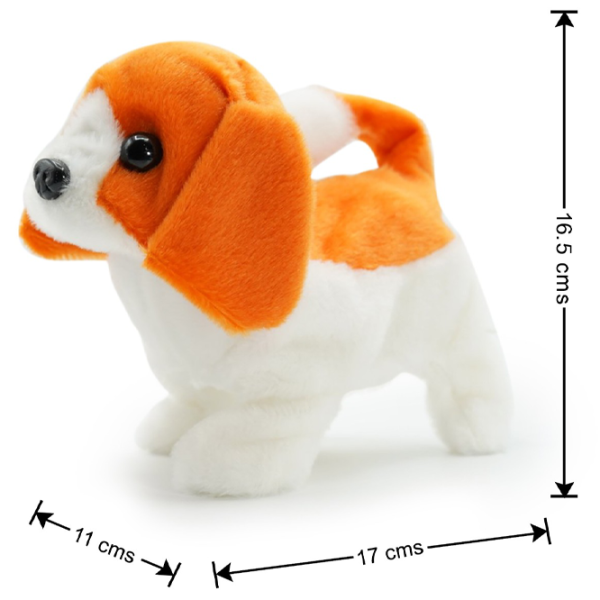 Jucărie moale Pugs At Play Walking Dog Buddy The Beagle PAP03 3+ / Orange photo 3